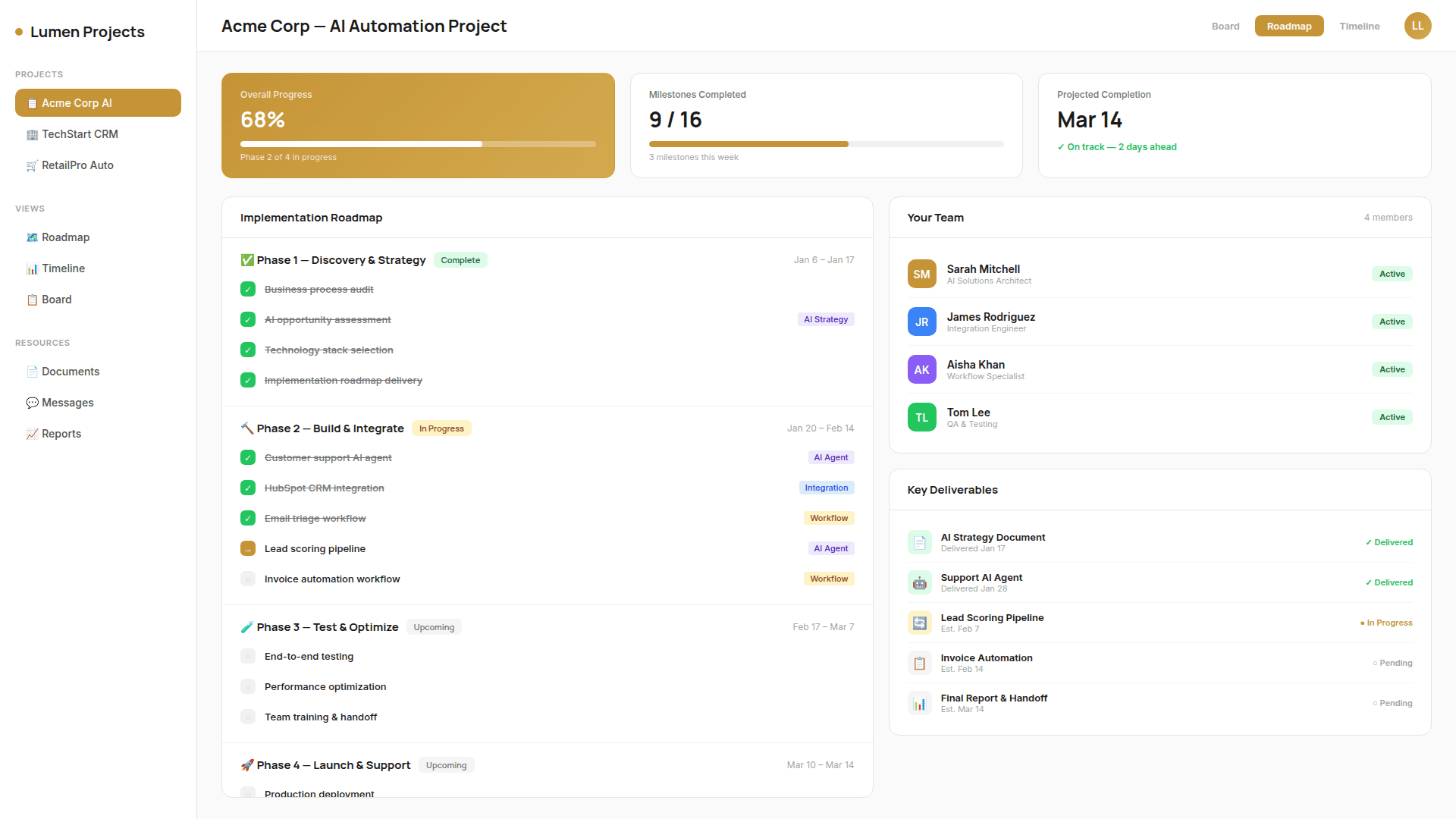 Lumen Limitless platform screenshot
